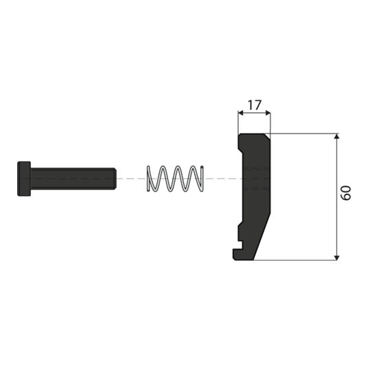 50.578 Dubbelzijdige klemset met veiligheidsneus voor SpeedGrip