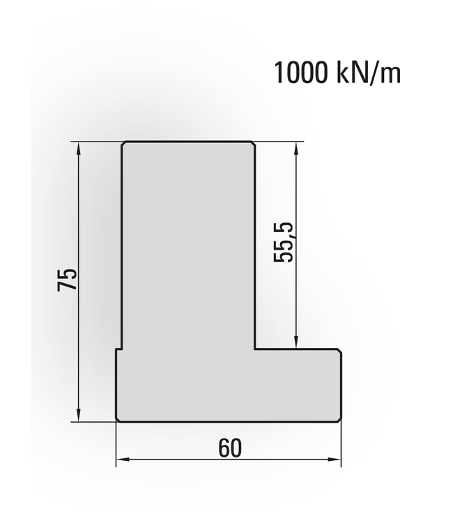 20.306-415 Matrijshouder 2-V Matrijs / L=412 mm