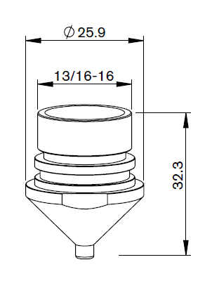 AM308-1901-2.0 AM-NOZZLE Ø 2.0 CP