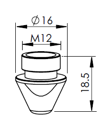 AM325-0005CP AM-NOZZLE Ø 2.0 CP