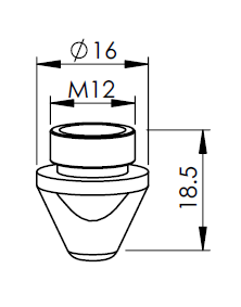 AM325-0020CPX AM-NOZZLE Ø 2.0 CP