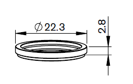 AM367-0853X AM-PTFE COLLAR RIGID VERSION  FOR WACS