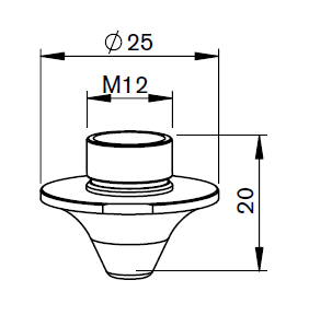 AM367-1407CPX AM-NOZZLE Ø S1.2E  CP ECO CUT