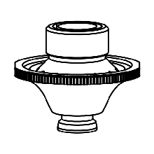 AM367-2669HCP-C AM-Nozzle double w/collar fiber WACS, D3.4FW mm HCP