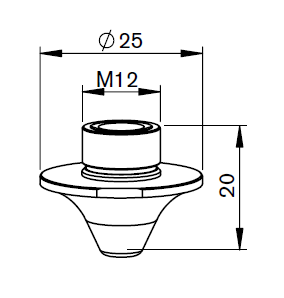 AM367-6789 AM-DOUBLE NOZZLE Ø D2.5 CP ECO CUT