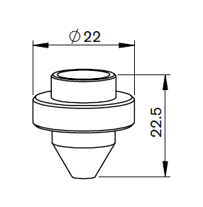 AM387-0016 AM-MB-HV NOZZLE Ø 1.0