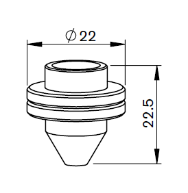 AM387-2701 AM-MB-HV NOZZLE Ø 1.7