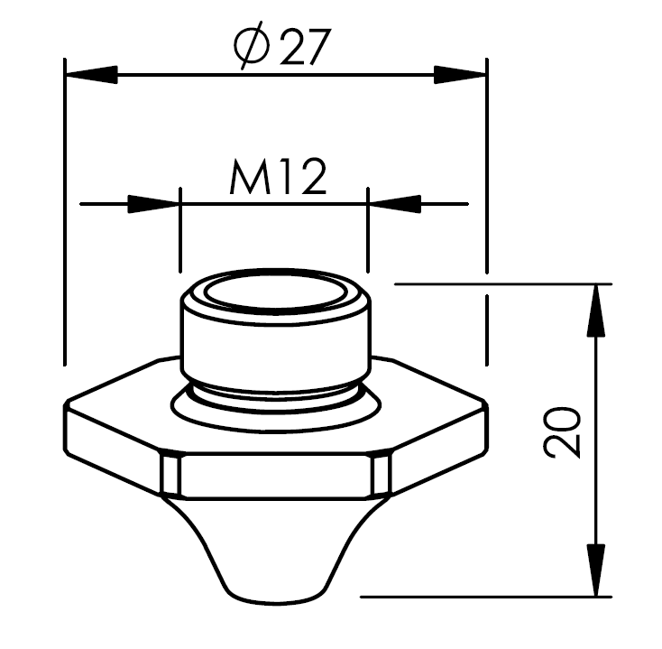 BL350-0805 BL-NOZZLE SCB Ø 2.3 HCP