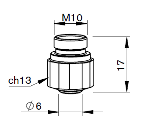 BY310-0006 BY-DOUBLE NOZZLE Ø 2.5