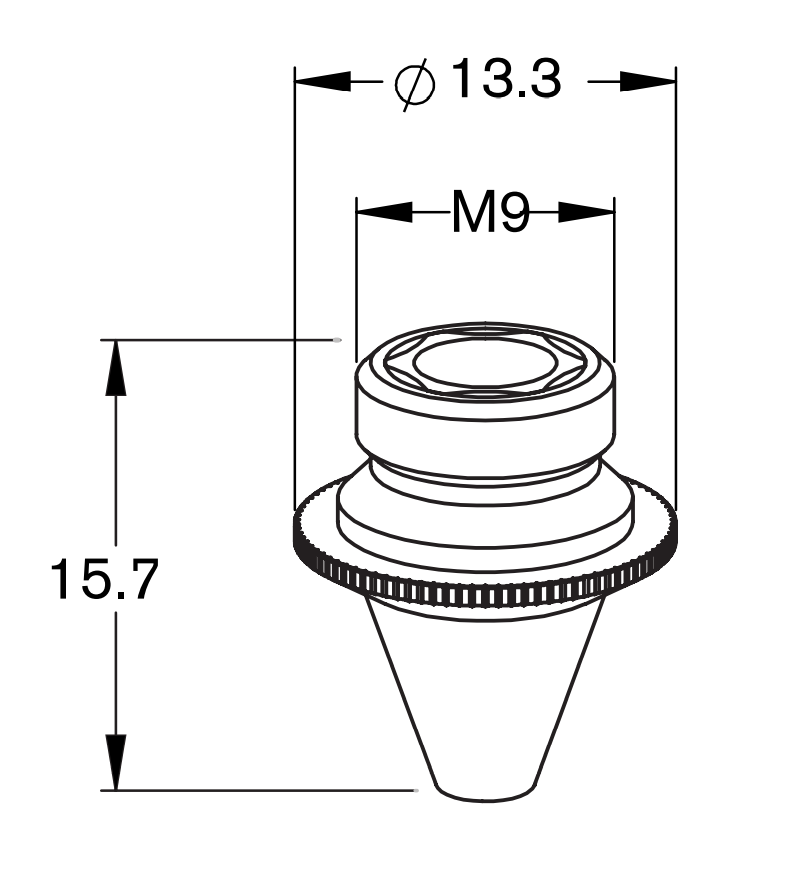 BY310-0064X BY-NOZ DOUBLE 1.5 MM FL170 (10 PACK)