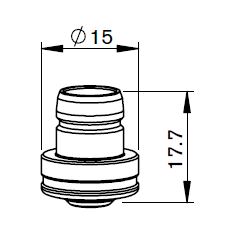 BY310-1682 BY-NOZZLE  CN Ø 2.0