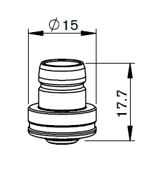 BY310-5292X BY-DOUBLE NOZZLE Ø 2.0