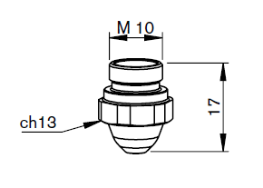 BY319-2520X BY-DOUBLE NOZZLE Ø 2.5