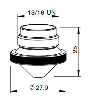 LV332-0001CPV LV-NOZZLE Ø 1.2 CP - CYLINDRICAL