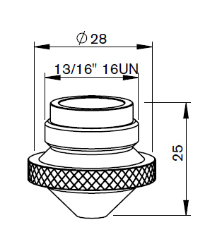 LV332-1855CPV LV-NOZZLE Ø 2.0 HD CP - CONICAL