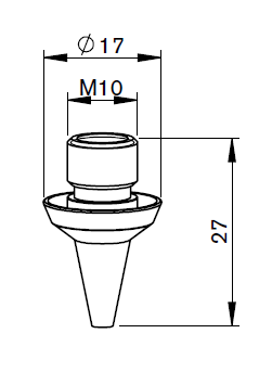 MZ332-1290 MZ-3D NOZZLE Ø 3.0