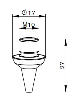 MZ332-1320X MZ-Nozzle 3D, Ø 1.2 mm