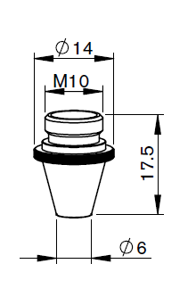 MZ346-0002CP MZ-DOUBLE NOZZLE Ø 1.2 CP