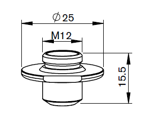 MZ373-0010 MZ-DOUBLE NOZZLE SMOOTH Ø 9.5