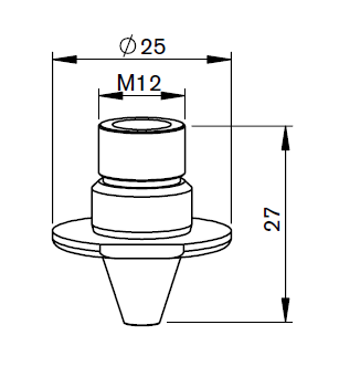 MZ373-0330CP MZ-DOUBLE NOZZLE SLIM Ø 3.0 CP