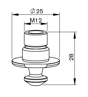 MZ373-1800 MZ-NOZZLE PENCIL Ø 1.2HP CP