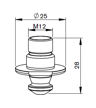 MZ373-1820CPX MZ-Nozzle double pencil, Ø 1.5 mm HP CP