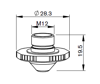 PR422-0682 PR-DOUBLE NOZZLE PENT Ø 1.25 CP