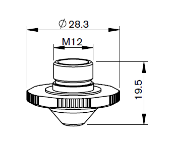 PR422-1783CP PR-DOUBLE NOZZLE PENT Ø 1.25 CP