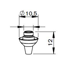 PT347-0002 MZ-NOZZLE 3D Ø 3.0