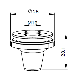 PT348-0414 KOIKE® OUTER NOZZLE Ø 7.0