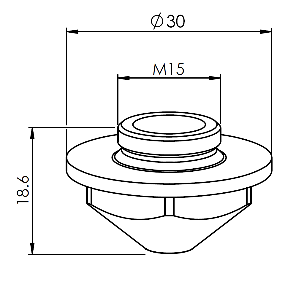 PT400-2886X PT-NOZZLE DOUBLE KT XDD 1.8