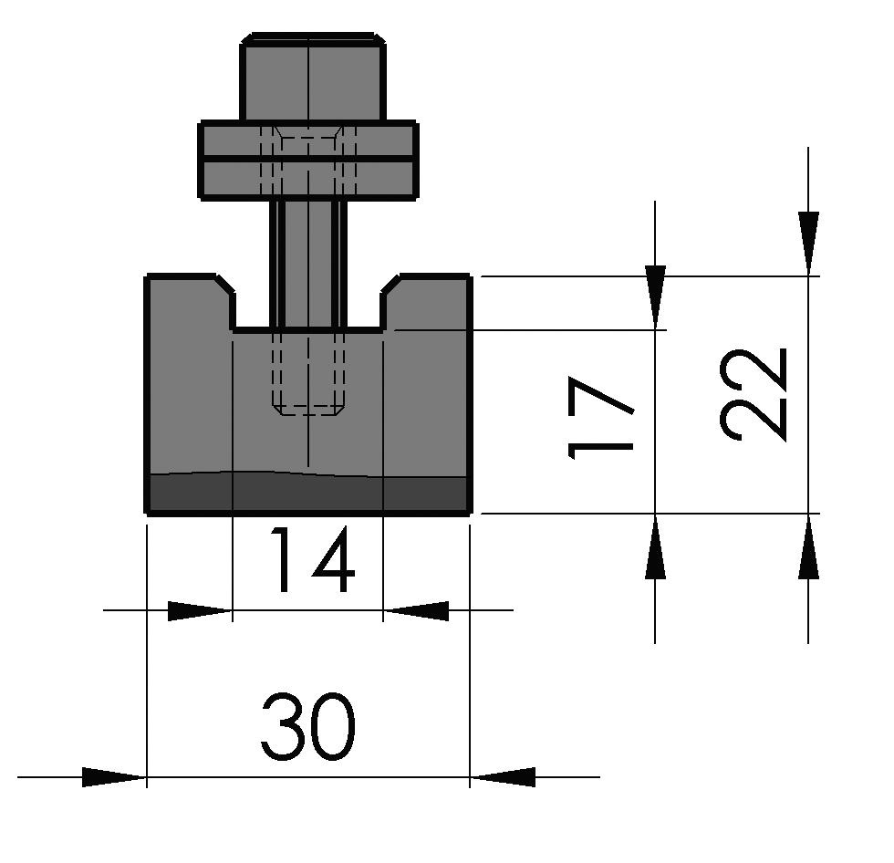 W334116 Dichtdrukgereedschap NS Pro - RU-104 - H=22 - L=515 mm