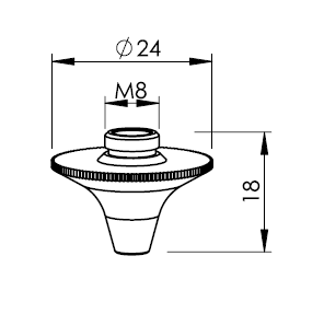 TR301-7779 TR-NOZZLE Ø 1.7