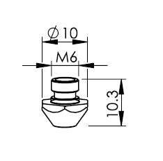 TR302-0004 TR-NOZZLE Ø 1.0 HD