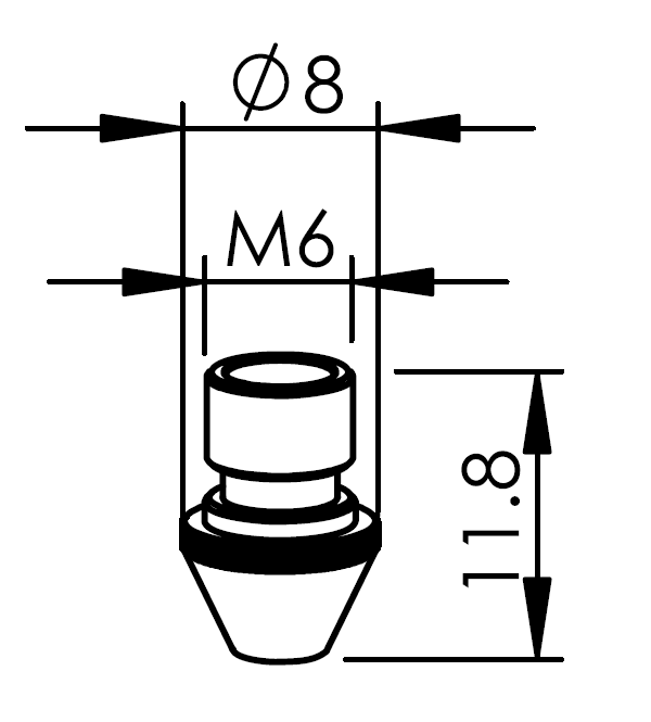 TR302-1409X TR-NOZZLE Ø 2.0 EBC X40