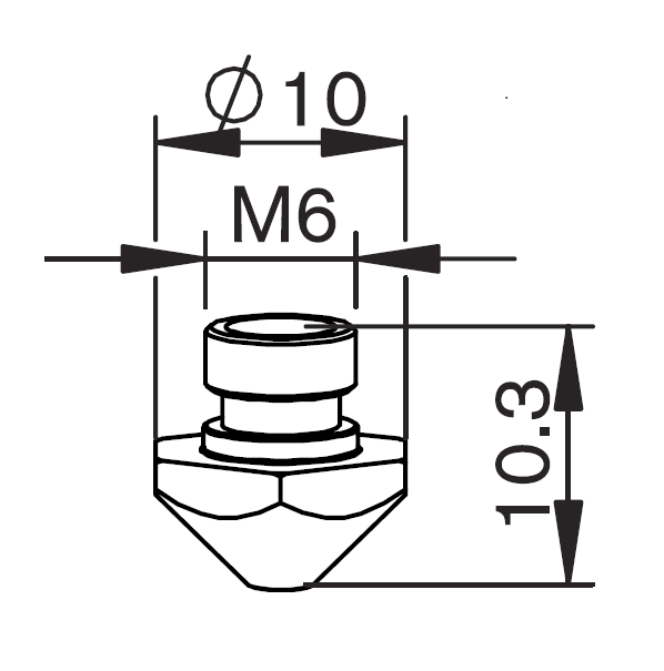 TR302-6939 TR-NOZZLE Ø 1.0