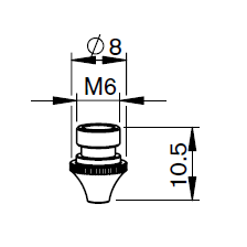 TR352-3799X TR-NOZZLE Ø 0.8 HD