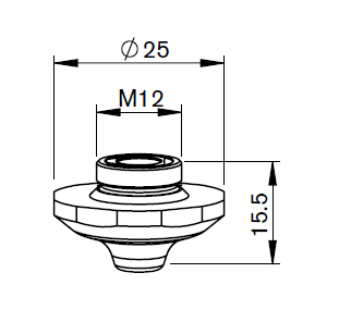 TR407-5747 TR-DOUBLE NOZZLE Ø 4.0 EAK