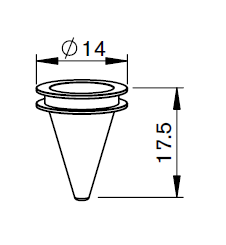 TR414-0012 TR-HASS®  YAG NOZZLE Ø 1.2  W/O-RING