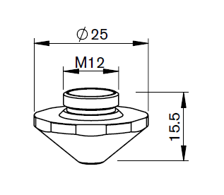 TR426-1315 TR-DOUBLE NOZZLE Ø 2.7